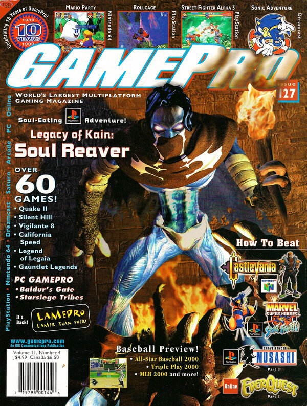GamePro 127 (Apr 1999) Legacy of Kain   Soul Reaver cover